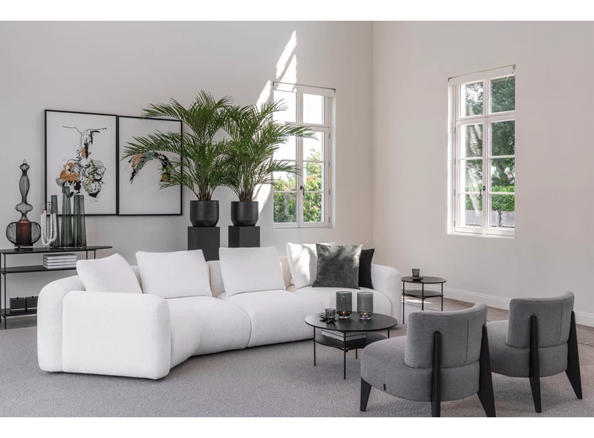 Zijde Salon Bombino met schuin afsluitelement stof Passe Partout