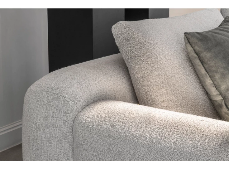 Detail Grote hoeksalon Bombino stof wit Passe Partout