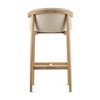 Achterkant Barstoel Merano Hoker eik naturel stof beige Estetica Home