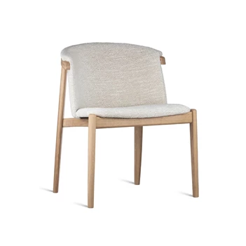 Stoel Merano eik naturel stof beige Estetica Home