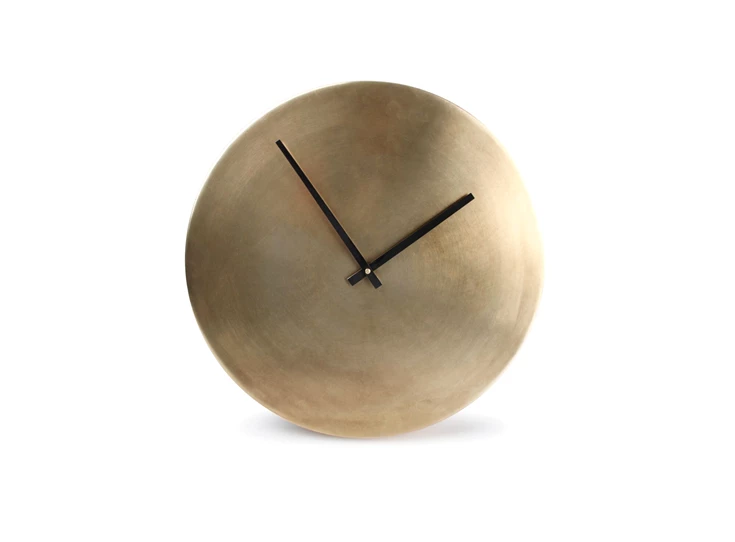 825025 zone modern s&p salt and pepper klok wandklok goud Ø38cm metaal zwarte wijzers