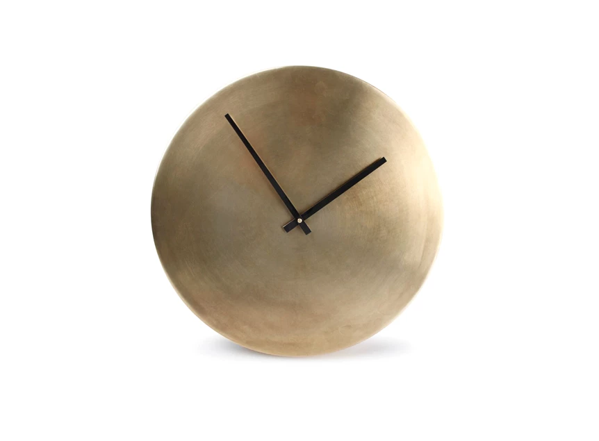 825025 zone modern s&p salt and pepper klok wandklok goud Ø38cm metaal zwarte wijzers