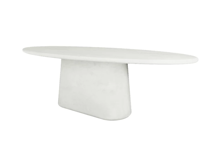 Tafel Maana ovaal Mortex Salt Muundo by PR Living