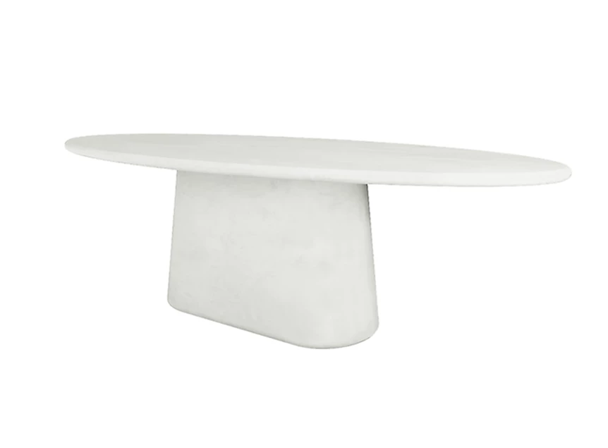 Tafel Maana ovaal Mortex Salt Muundo by PR Living