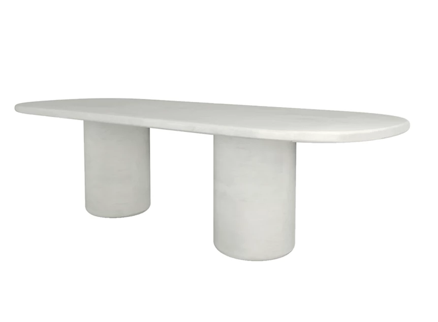 Tafel Haaki bootvorm ovaal mortex salt Muundo PR Living