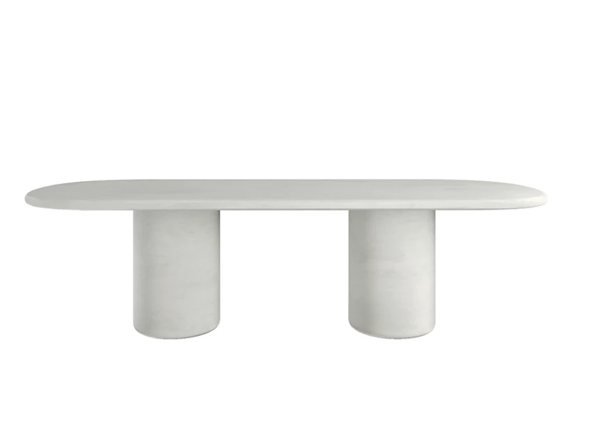 Front Tafel Haaki bootvorm ovaal mortex salt Muundo PR Living