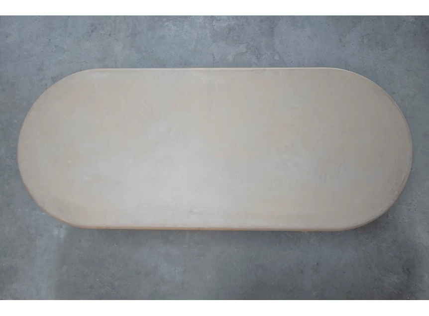 Bovenkant Tafel Haaki bootvorm ovaal mortex salt Muundo PR Living