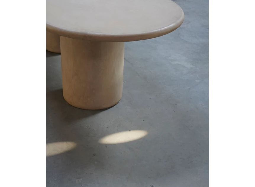 Zijkant Tafel Haaki bootvorm ovaal mortex salt Muundo PR Living