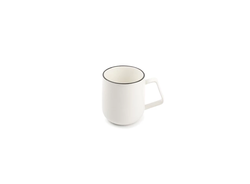 850020 servies beker 42cl new china bone studio base s&p wit zwart randje salt and pepper