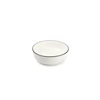 850011 studio base s&p wit servies zwart randje new china bone salt and pepper kom Ø17,5