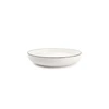 850015 studio base s&p wit servies zwart randje new china bone salt and pepper bord Ø21,5