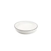 850015 new china bone studio base s&p wit servies zwart randje salt and pepper bord Ø21,5