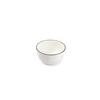 850010 kom Ø14 s&p wit servies zwart randje new china bone studio base salt and pepper