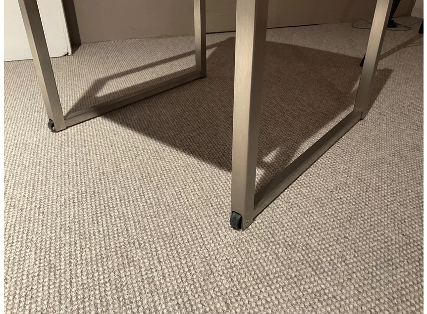 Wielen Armstoel Robloc Inox leder zwart Joli