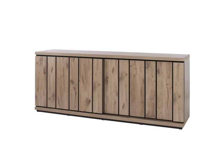 Dressoir Stefan 230cm in Canyon Oak gesloten deuren