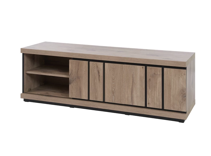 Televisiemeubel Stefan 155cm in Canyon Oak deurtje links open