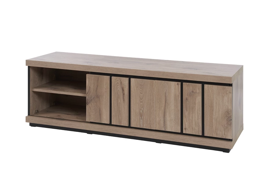 Televisiemeubel Stefan 155cm in Canyon Oak deurtje links open