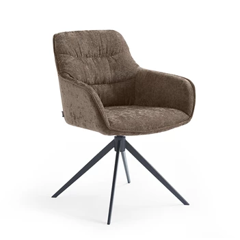 Armstoel Como In stof Taupe schuin vooraan.jpg