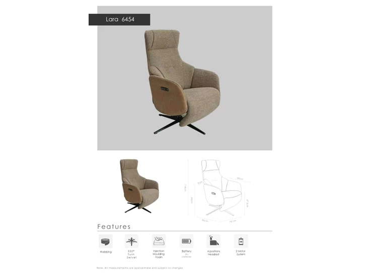 relaxzetel Lara 6454 bull 16 caramel 2 motoren technische fiche.png