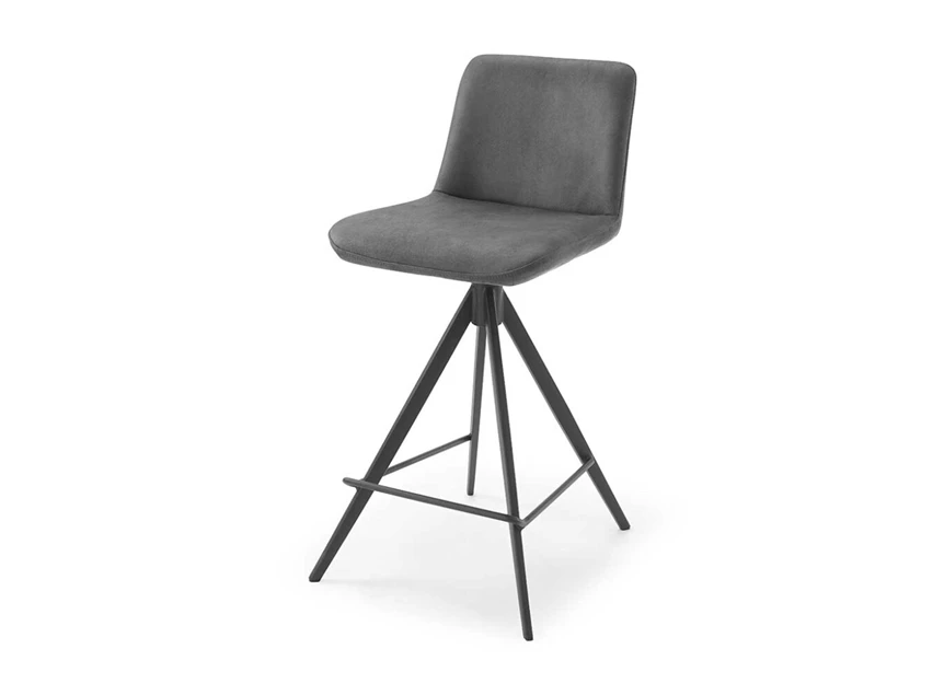 M1002760 Barstoel Universal 6460-BC-Bull 67 antracite - Cat. Z schuin vooraanzicht