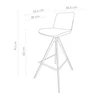 Universal afmetingen barstoel 65cm
