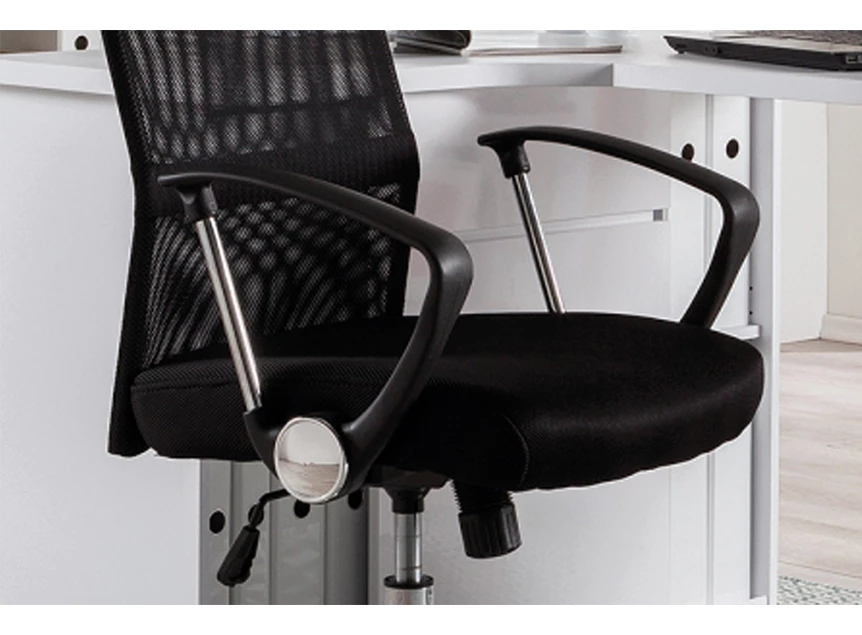 Rousseau 9715-107.80 bureaustoel max zwart sfeerbeeld detail zitting