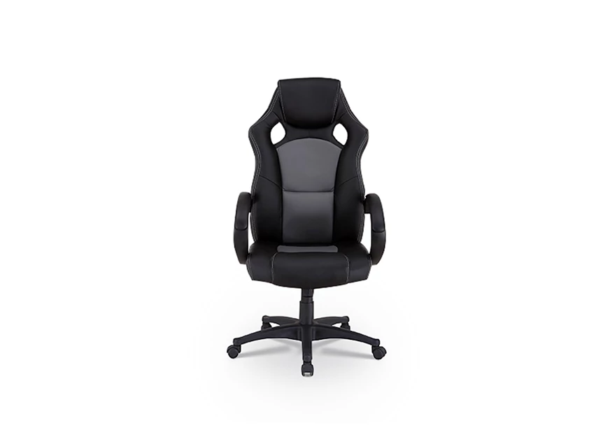 Rousseau 9820-149.60 gamingstoel Racer zwart pu productfoto recht voorkant
