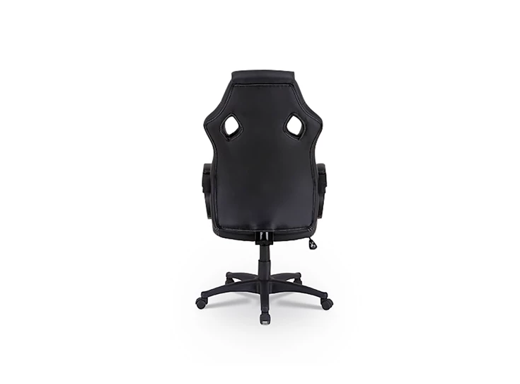 Rousseau 9820-149.60 gamingstoel Racer zwart pu productfoto achterkant recht