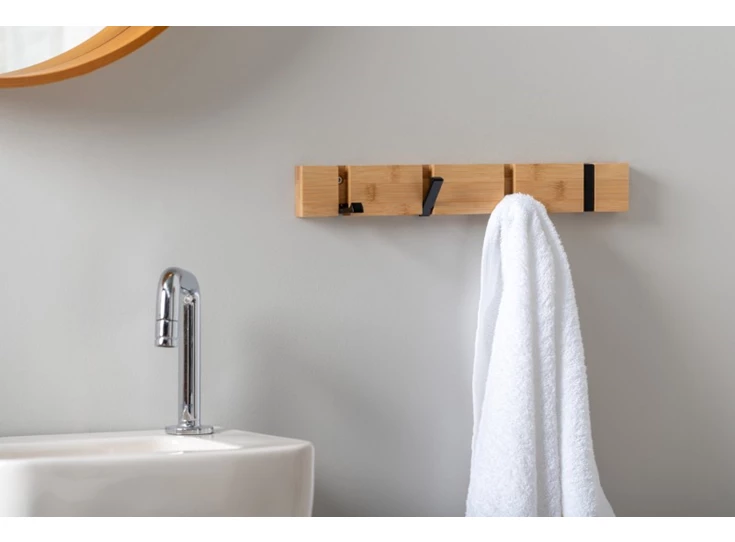 Coat rack pull out- small- zwart- sfeerbeeld