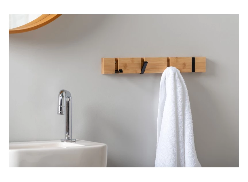 Coat rack pull out- small- zwart- sfeerbeeld