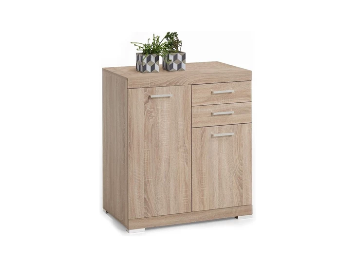 4020-202 XL Bristol 2 XL commode 2 deuren 2 laden eik productfoto schuin