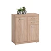 4020-002 Bristol 2 commode 2 deuren 2 laden eik productfoto schuin