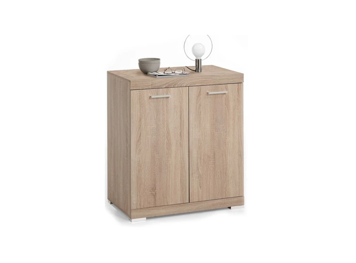 4020-001 Bristol 1 commode 2 deuren eik productfoto schuin