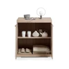 4020-001 Bristol 1 commode 2 deuren eik productfoto recht deuren open