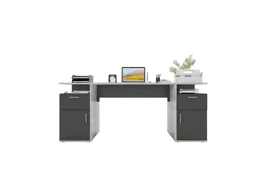 348-101 Levi 101 bureau antraciet productofoto recht met deco