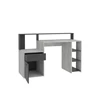 3006-001 Bolton bureau in kleur beton LA-anthrazit schuin deur lade open