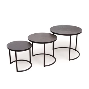 M1003239 Salontafelset Senjo 3100-CT58+CT48+CT38-Ceramic MXC202 donkergrijs