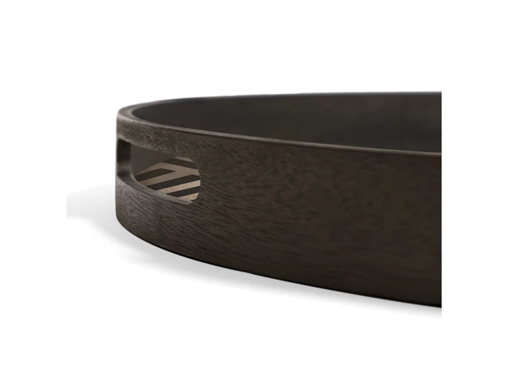 Detail Dienblad Chevron Graphite Wooden Tray S 20932 Ethnicraft