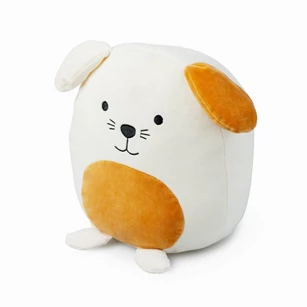 kussen hond- beige- polyester