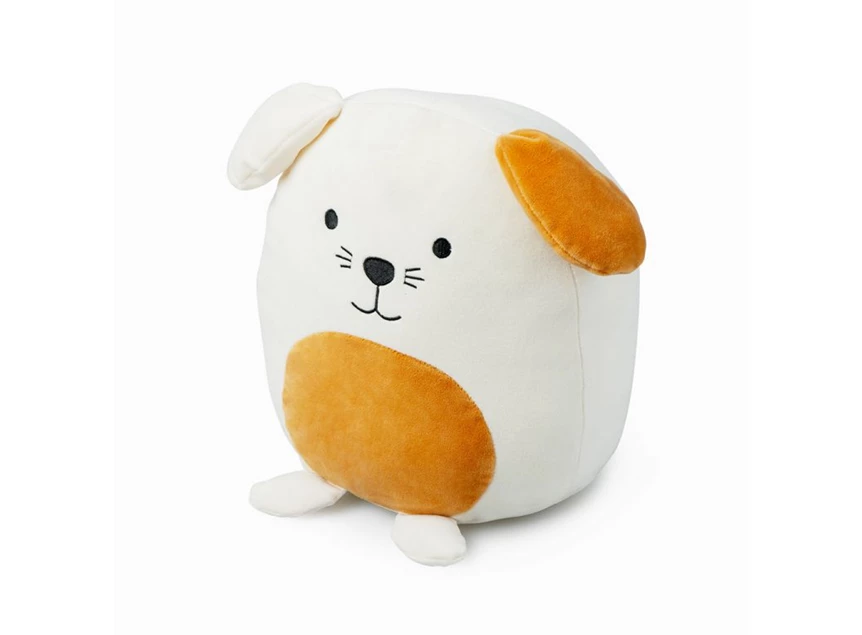 kussen hond- beige- polyester