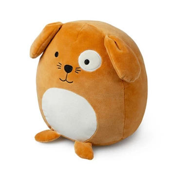 kussen hond- bruin- polyester