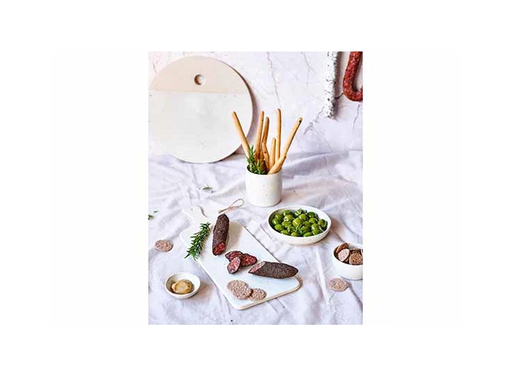 Amuse quartz kommetje met dip- D12-14,5xh6,5cm- sfeerbeeld