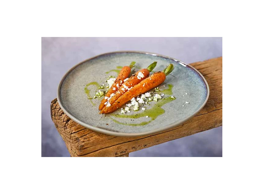 Oona Sand- dessertbord- groen- D20,8cmxh1,9cm- gevuld