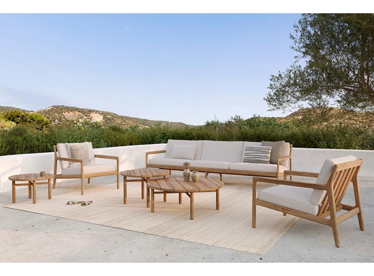 Sfeerfoto Teak Quatro Outdoor Coffee Table 10265 Ethnicraft