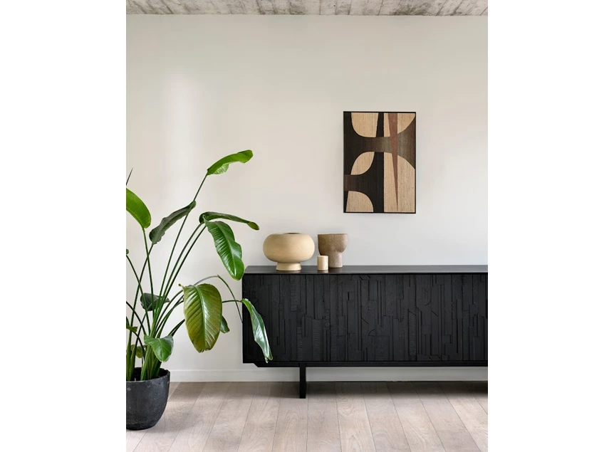 Detail sfeerfoto Teak Mosaic Sideboard 10071 Ethnicraft