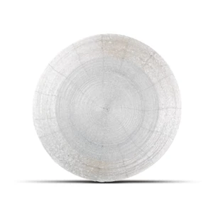 placemat rond wit kralen- 35cm