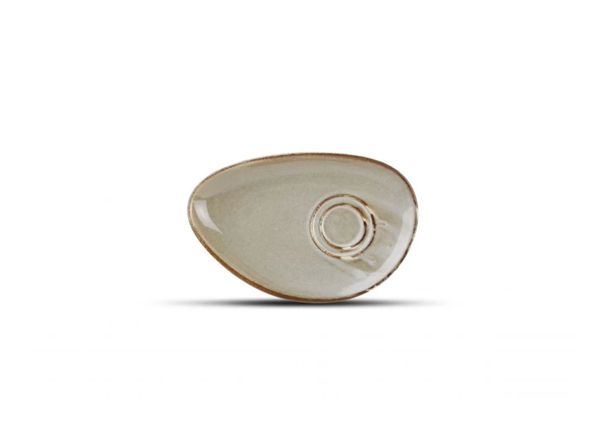 Ceres schotel voor kop- 20x13cm- grijs