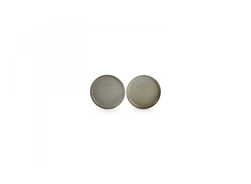 Ceres plat bord- 15cm- grey- verschil
