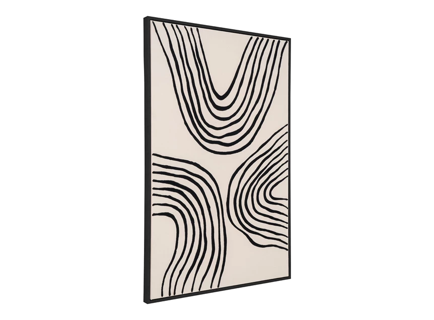 Canvas Lipari No.2 60x90cm 4981051 schuin vooraanzicht beige zwart