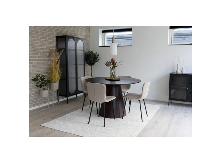 Eettafel Bolton Ø120cm in walnoot 1001625 sfeerbeeld